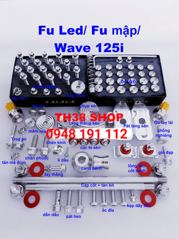 Fu Led Full ốc salaya mẫu thái fu led/ fu mập/ wave 125i